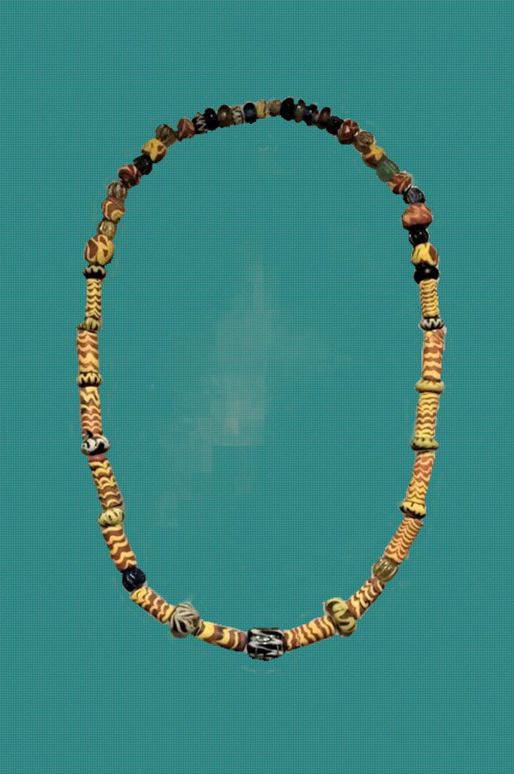 Glass beads from Chessell Down, 6th century